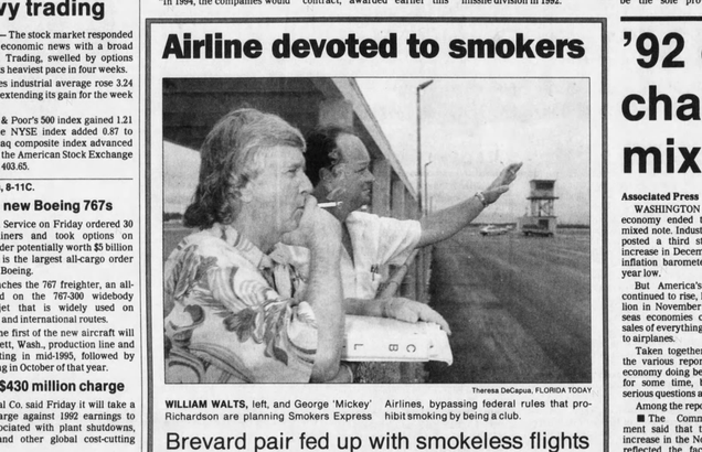 January 16, 1993 edition of the Florida Today newspaper